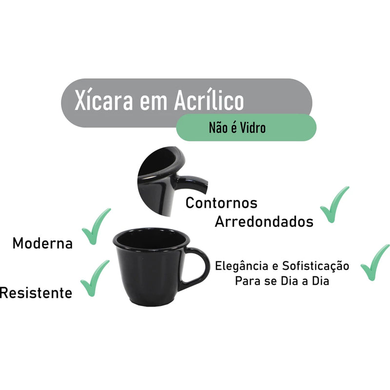 Kit Cantinho do Café com 6 Xícaras