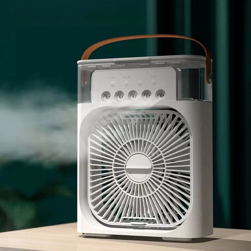 Mini Ventilador, Climatizador e Umidificador de Ar