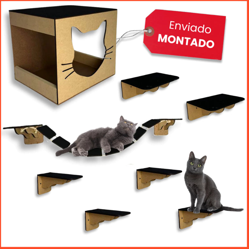 Kit Playground para Gatos 8 Pçs