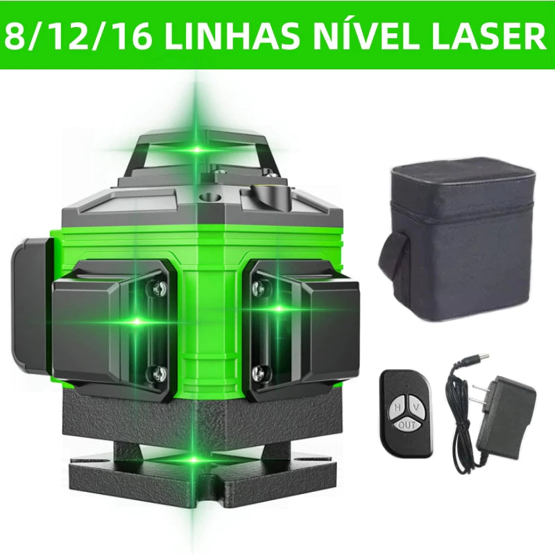 Nível a Laser 360° Verde