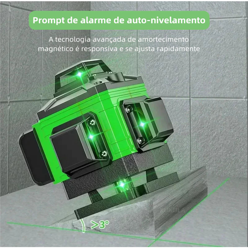 Nível a Laser 360° Verde