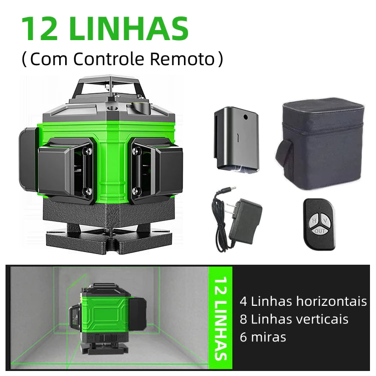 Nível a Laser 360° Verde