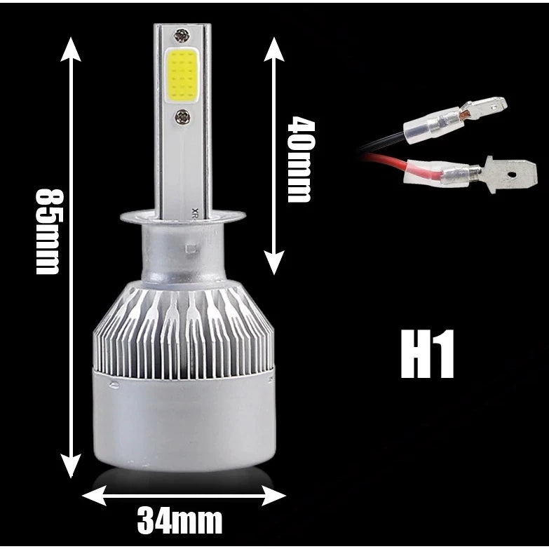 Lâmpadas C6 Farol de Carro LED 6000K