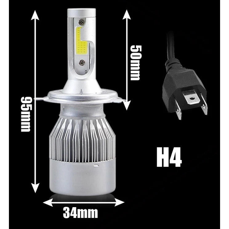 Lâmpadas C6 Farol de Carro LED 6000K