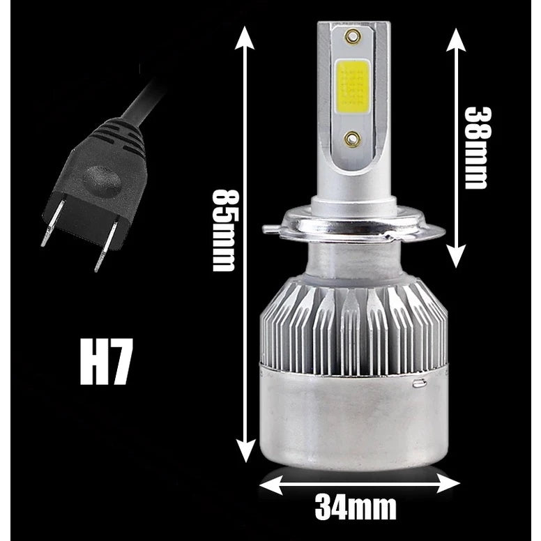 Lâmpadas C6 Farol de Carro LED 6000K