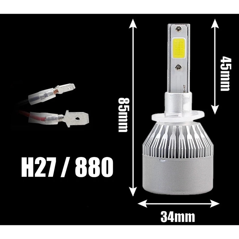 Lâmpadas C6 Farol de Carro LED 6000K