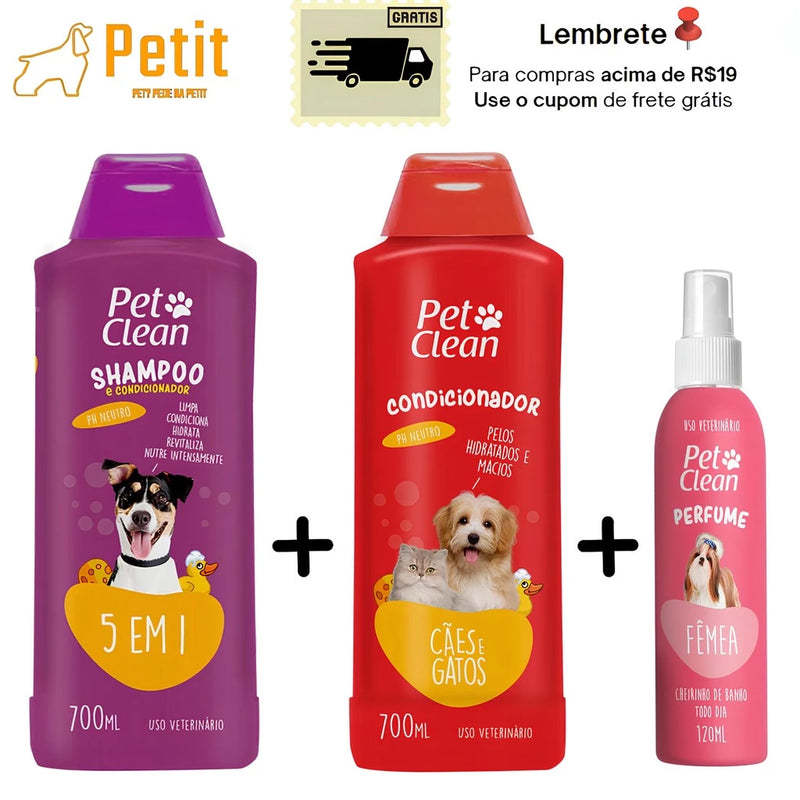 Kit Pet Clean Banho Completo