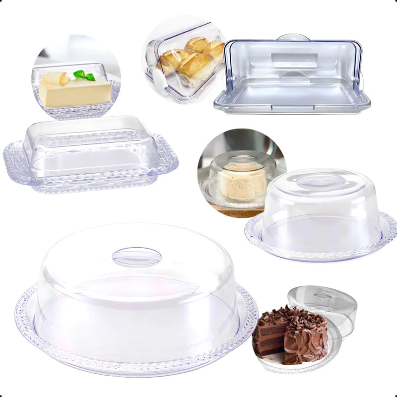 Conjunto Cristal & Sabor - Café da Manhã Elegante e Prático para Sua Mesa