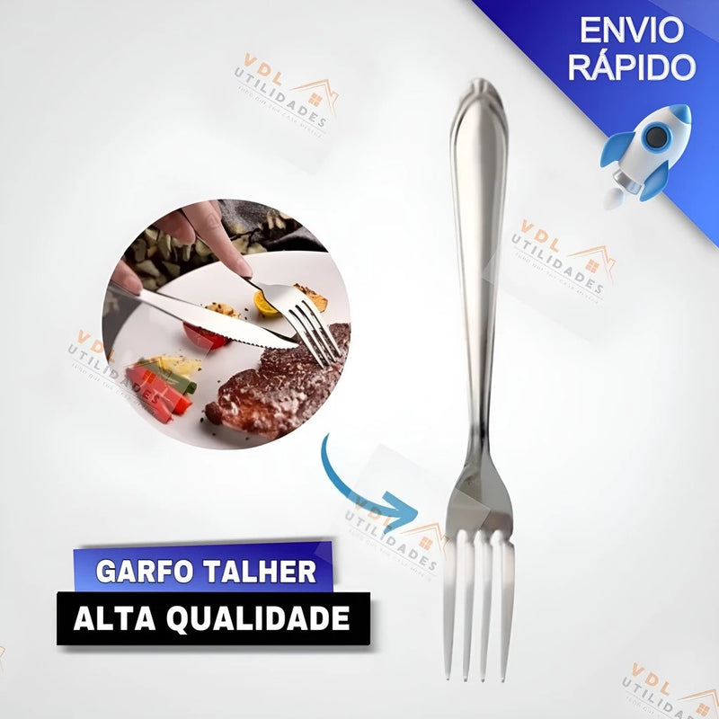 Kit de Talheres de Aço Inox - Qualidade e Elegância para Sua Mesa!