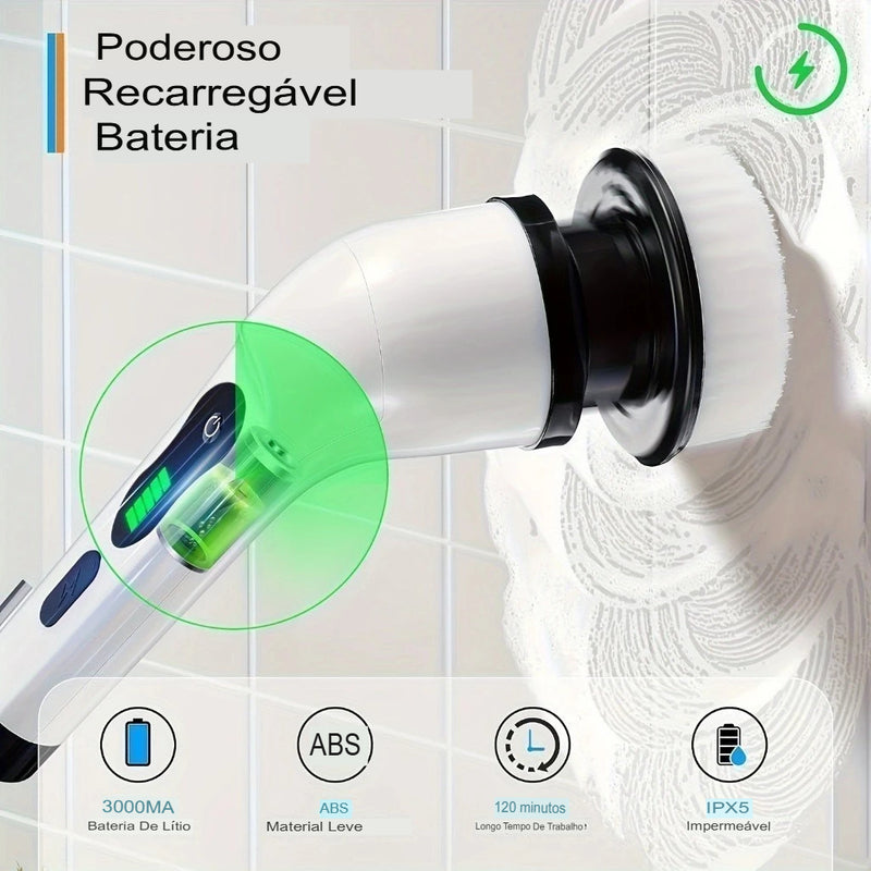 Escova Elétrica Multifuncional 9 em 1